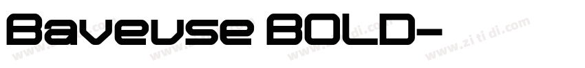 Baveuse BOLD字体转换